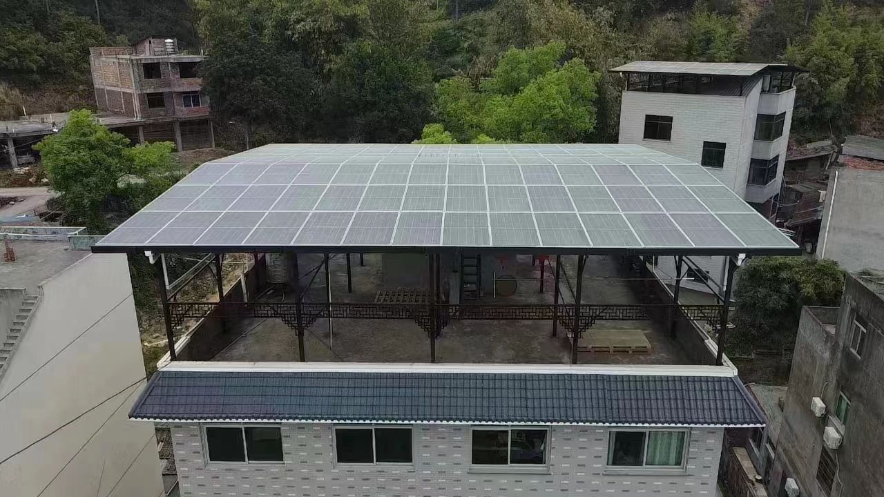 吴忠15kw+10kwh自建别墅家庭光伏储能系统